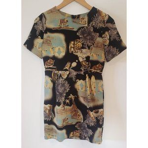 Animal Print t-shirt mini dress